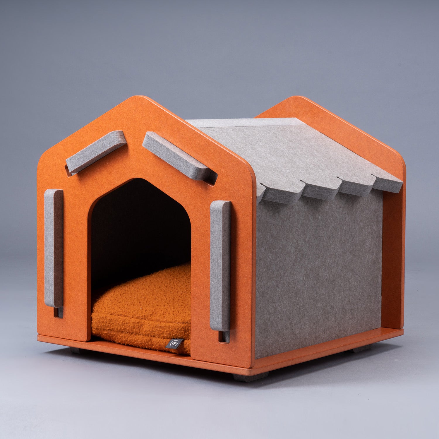 Dog Villa - Orange & Beige - Barker & Bones