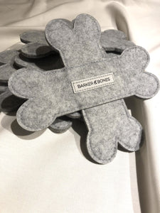 Handcrafted Dog Frisbee - Groovy Grey - Barker & Bones